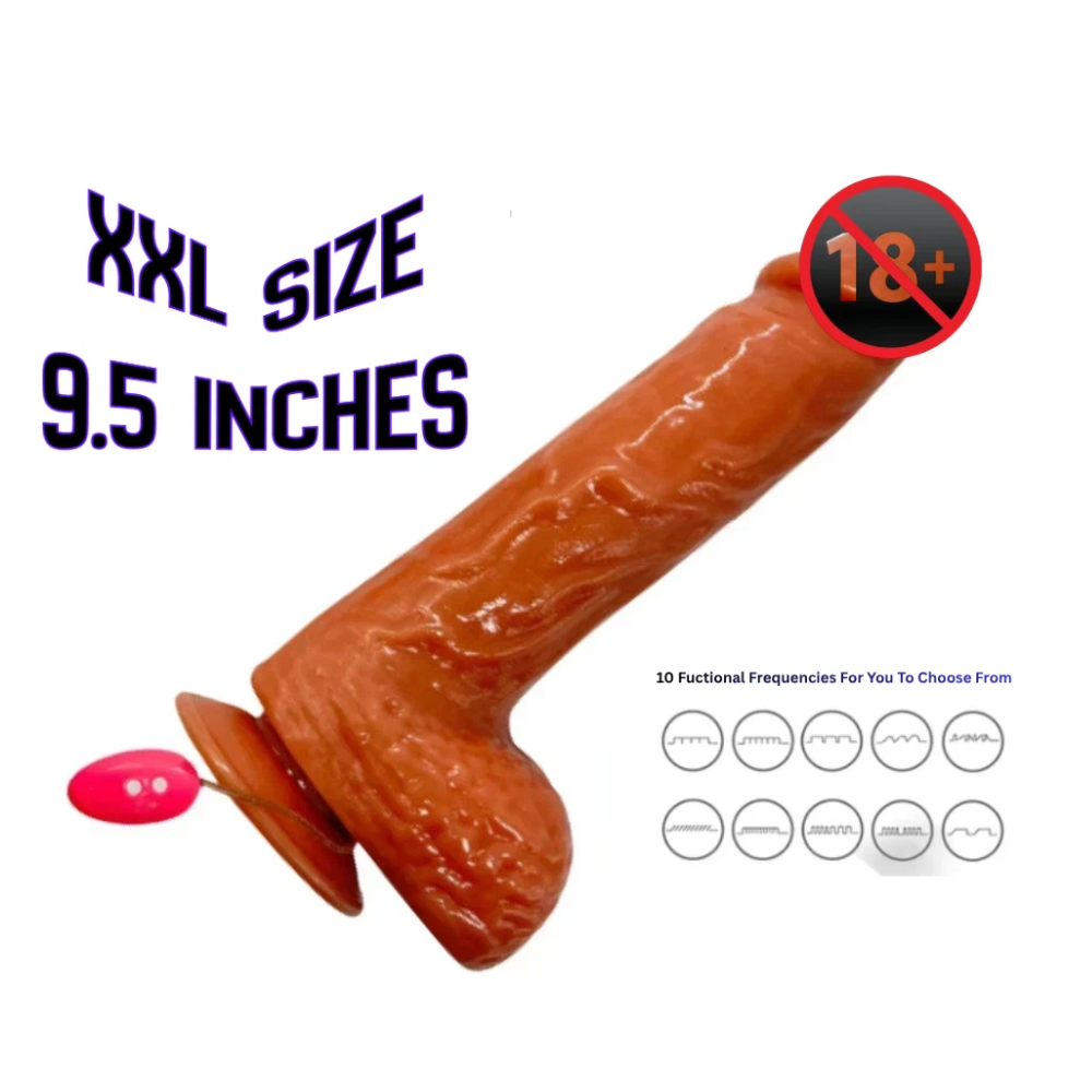 Mr Girthy rechargeable vibrating dildo with 10 vibration modes