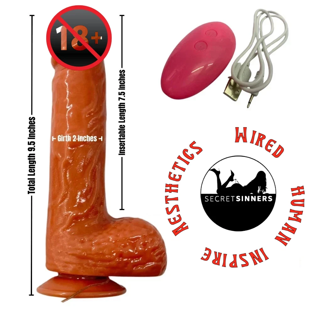 Mr Girthy realistic vibrator with curved soft-touch design